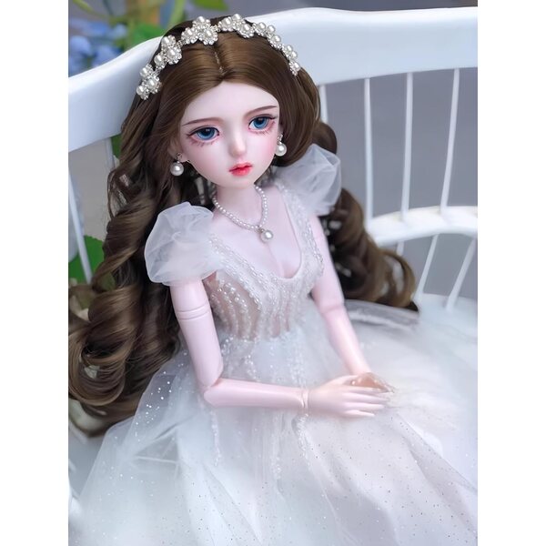 61 cm große 1/3-BJD-Vinylpuppe mit handgefertigtem Make-up und handgefertigten Kostümen