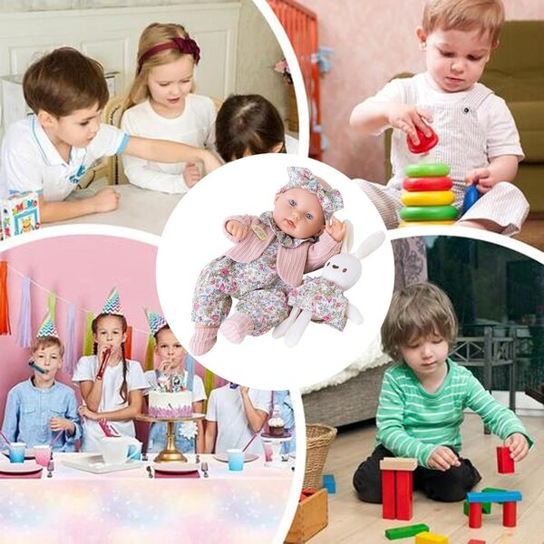 12 Zoll realistische Puppe – Ganzkörper-Rebornpuppe aus weichem, waschbarem Vinyl