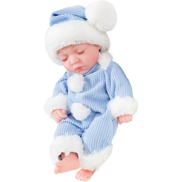 Realistische 11,8-Zoll-PVC-Puppe, liebevoller Begleiter für Kinder und Sammler