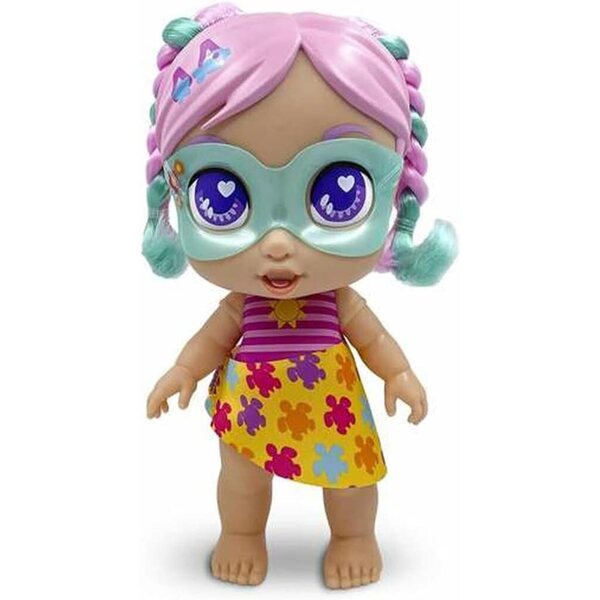 Bizak Supersüße Gabi Mission Strandpuppe 26 cm mit Zubehör und umwandelbarem Pareo