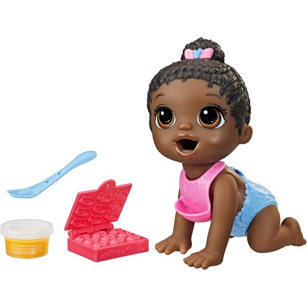 Baby Alive Lil Snacks 8-Zoll-Puppe mit Snackbox und Click-Change-Windel