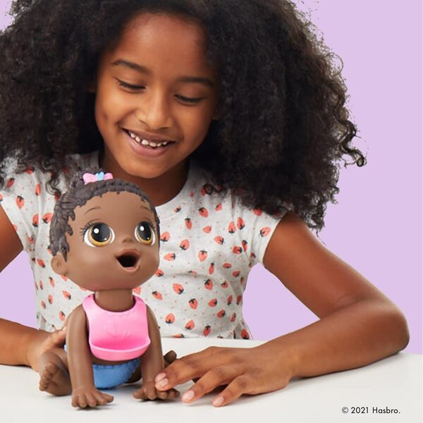 Baby Alive Lil Snacks 8-Zoll-Puppe mit Snackbox und Click-Change-Windel