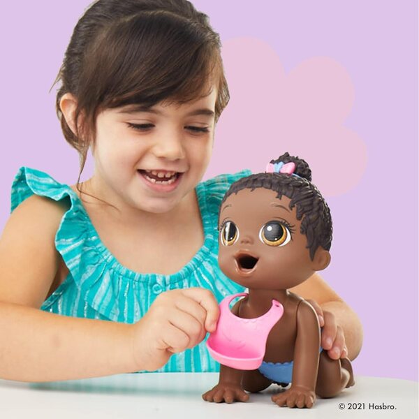 Baby Alive Lil Snacks 8-Zoll-Puppe mit Snackbox und Click-Change-Windel