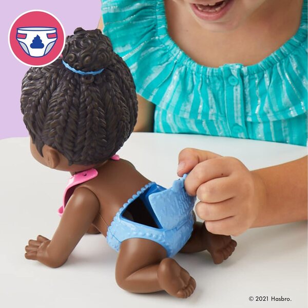 Baby Alive Lil Snacks 8-Zoll-Puppe mit Snackbox und Click-Change-Windel