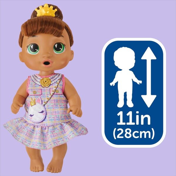 Baby Alive Sophia Sparkle Tea Party Puppe mit Zubehör und Windel 28 cm
