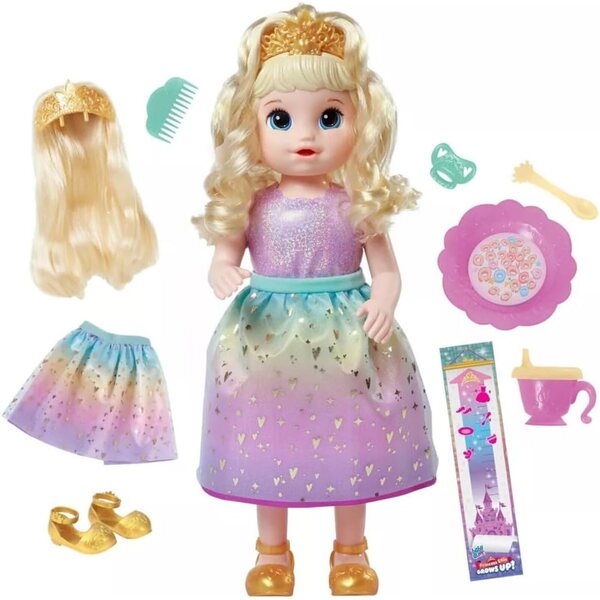 Baby Alive Prinzessin Ellie: sprechende Puppe, die von 37 auf 45 cm wächst