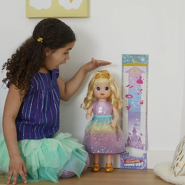 Baby Alive Princess Ellie: bambola parlante che cresce da 37 a 45 cm