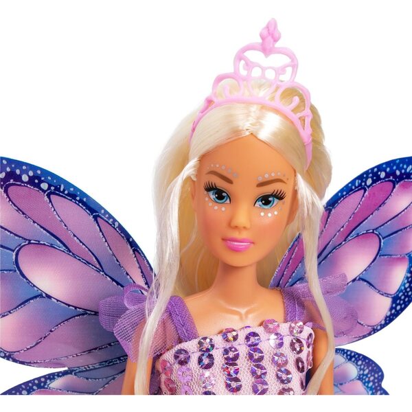 Simba Steffi Love Fantasy Fairy 29 cm con ali mobili, pettine e clip per capelli