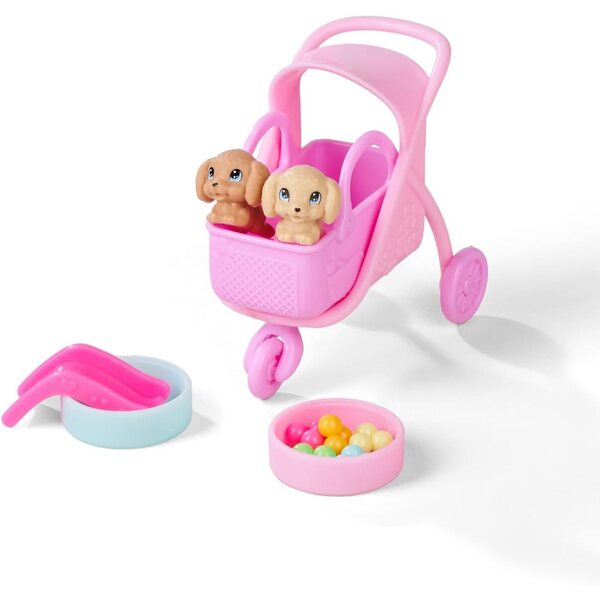 Simba Evi Love Playground Doll 12 cm mit 3 Tieren und Zubehör, Rollenspiel für Kinder