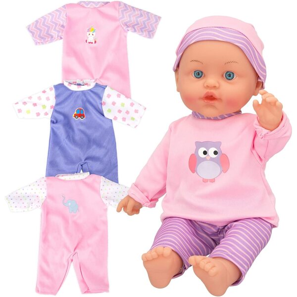 ColorBaby Soft Baby-Set 41 cm mit Zubehör für Kinder ab 24 Monaten
