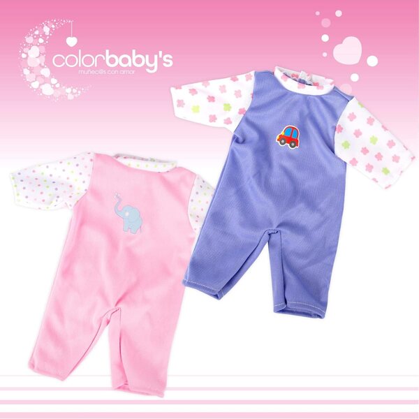 ColorBaby Set Bebè Morbido 41 cm con Accessori per Bambini 24 Mesi+