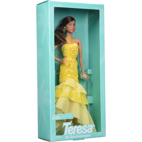 Barbie Teresa-Puppe zum 35-jährigen Jubiläum mit Sommerkleid und Strandlook