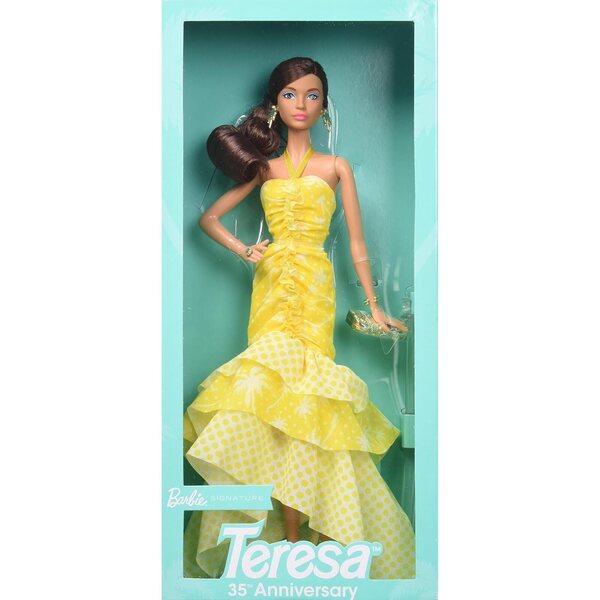 Barbie Teresa-Puppe zum 35-jährigen Jubiläum mit Sommerkleid und Strandlook