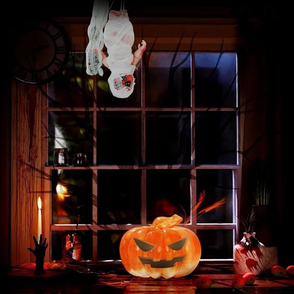 Bambola Spaventosa in PVC per Halloween, Decorazione Horror Interna ed Esterna