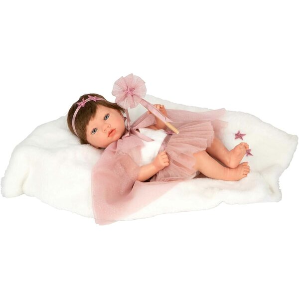 Bambola Reborn Arias Principessa Rosa 38 cm con Accessori Completi