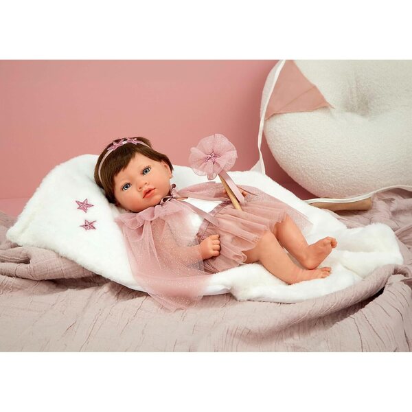 Bambola Reborn Arias Principessa Rosa 38 cm con Accessori Completi