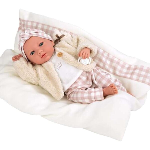 Bambola Elegance Dafne 40 cm con Cuscino Mucca - Arias Multicolore
