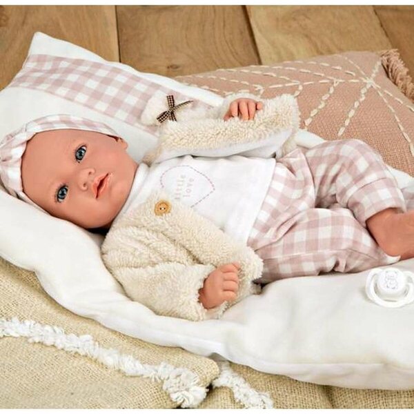 Bambola Elegance Dafne 40 cm con Cuscino Mucca - Arias Multicolore