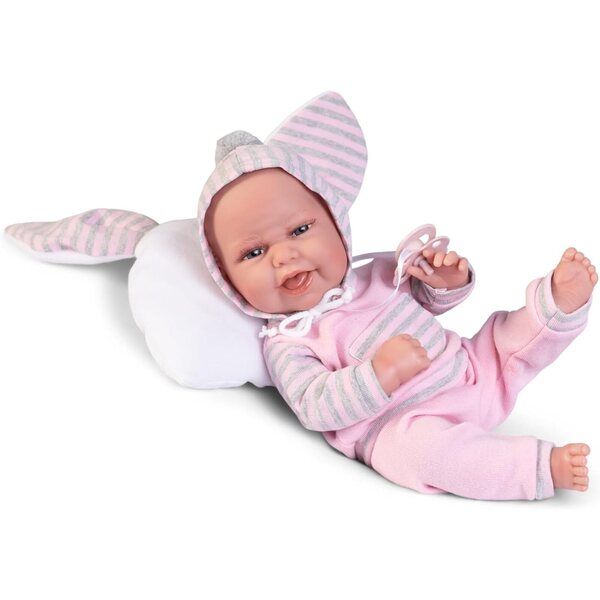 Antonio Juan Baby Clara 33 cm mit Ohrenkissen – gesexte Vinylpuppe 2024