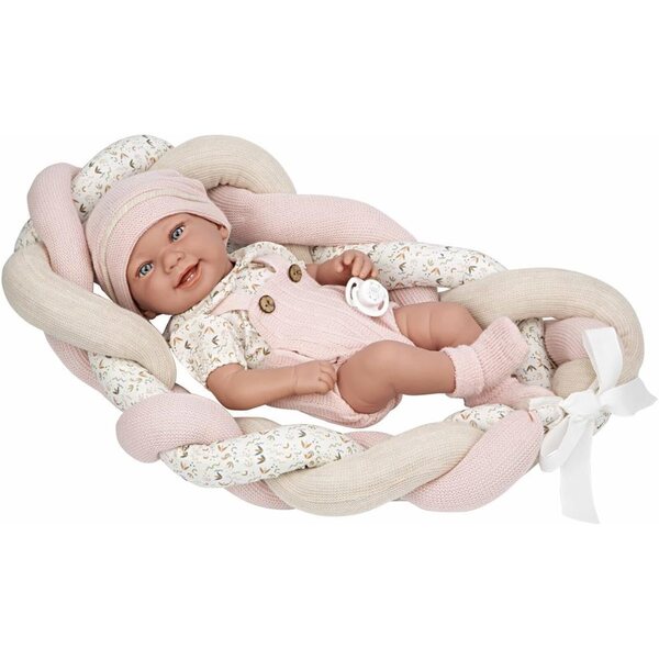 Arias Elegance Zoe Puppe 42 cm mit Wechsler und mehrfarbigem Babero