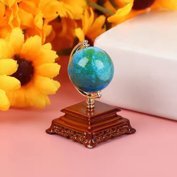 Mini globo ornamentale in metallo scala 1:12 per casa delle bambole e decorazioni