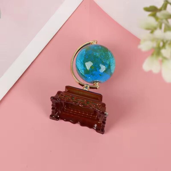 Mini globo ornamentale in metallo scala 1:12 per casa delle bambole e decorazioni