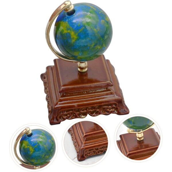 Mini globo ornamentale in metallo scala 1:12 per casa delle bambole e decorazioni