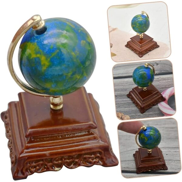 Mini globo ornamentale in metallo scala 1:12 per casa delle bambole e decorazioni
