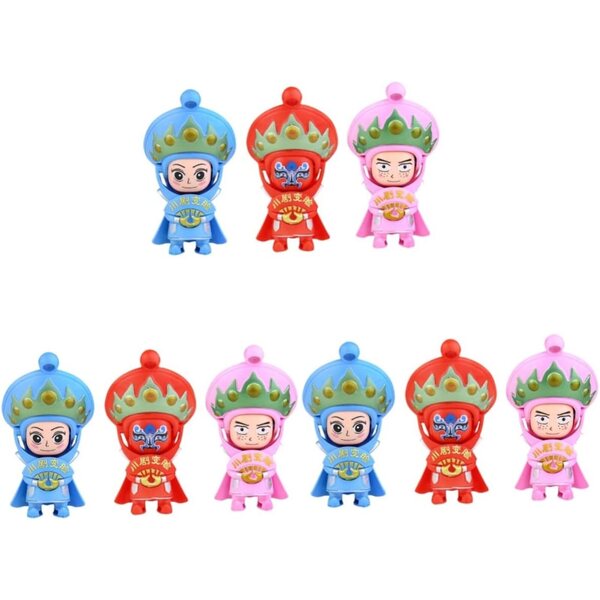 Cabilock 9 Stück chinesische Gesichtswechselpuppen Sichuan kreative Souvenirs 10x6 cm