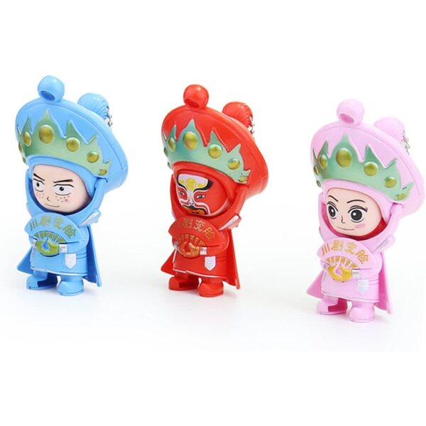 Cabilock 9 Stück chinesische Gesichtswechselpuppen Sichuan kreative Souvenirs 10x6 cm