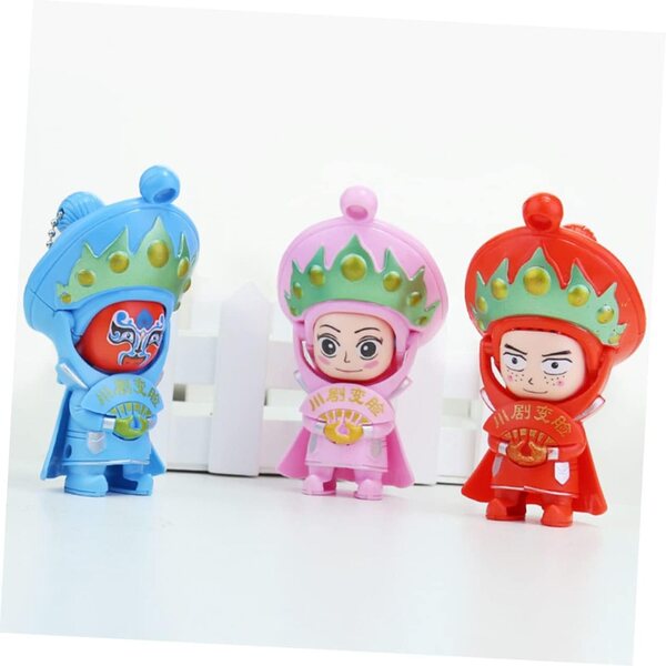 Cabilock 9 Stück chinesische Gesichtswechselpuppen Sichuan kreative Souvenirs 10x6 cm