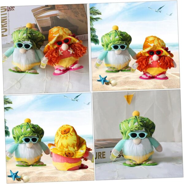 Cabilock 2 pezzi Bambole Gnome in Bikini per Decorazioni Estive e Accessori Festa