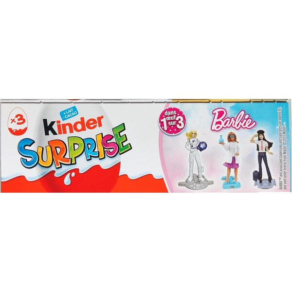 Kinder-Überraschungsei 20 g – Packung mit 3 Eiern mit Barbie-Überraschung