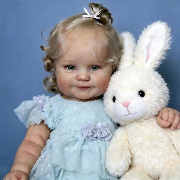 Zero Pam Bebe Reborn Bambina 50 cm Bambola Realistica Corpo Silicone Completo