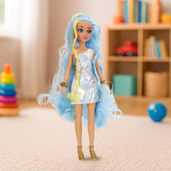 ColorBaby Dreameez 30 cm große Puppe mit blauen Haaren und kreativem interaktivem Zubehör