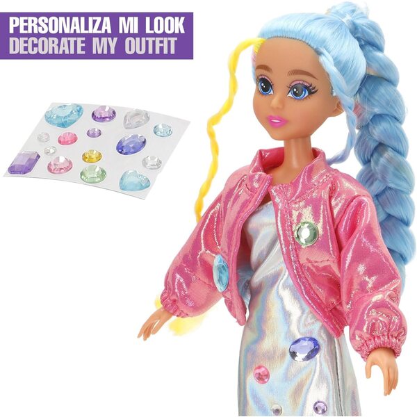 ColorBaby Dreameez 30 cm große Puppe mit blauen Haaren und kreativem interaktivem Zubehör