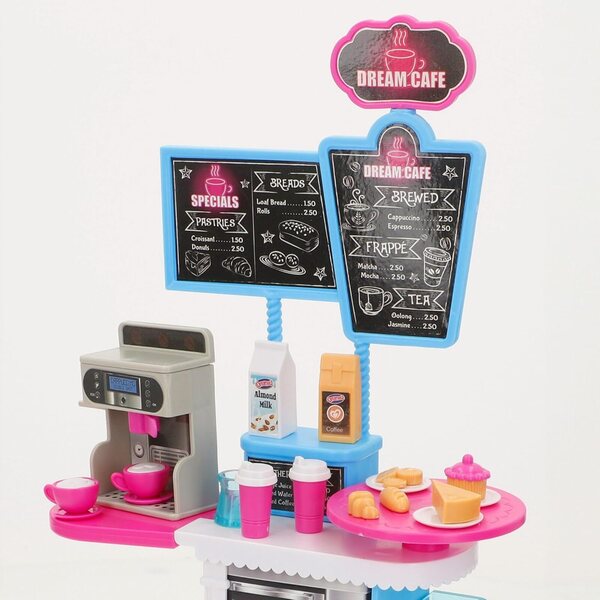 ColorBaby Dreameez Puppenspielzeug mit Café-Zubehör, für Kinder ab 3 Jahren