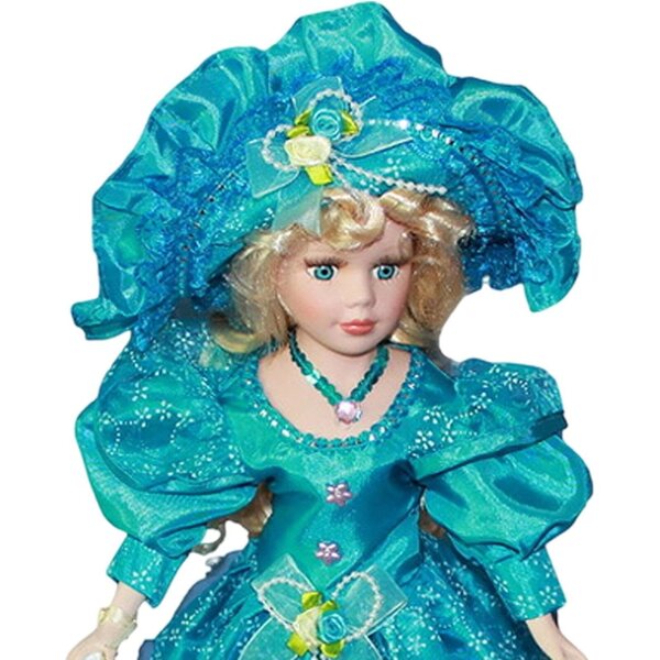 F Fityle Porzellanpuppe, 40 cm groß, mit Vintage-Abendkleid für Heimdekoration