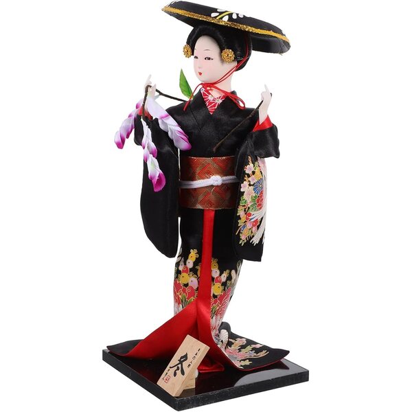 Bambola Kimono Giapponese Decorativa in Materiale Sicuro per Casa e Ristorante