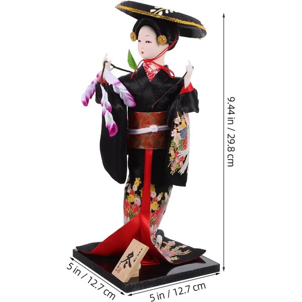 Bambola Kimono Giapponese Decorativa in Materiale Sicuro per Casa e Ristorante