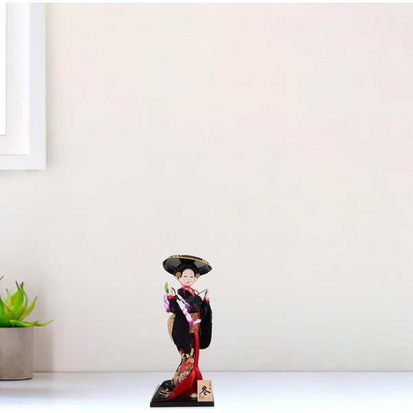 Bambola Kimono Giapponese Decorativa in Materiale Sicuro per Casa e Ristorante