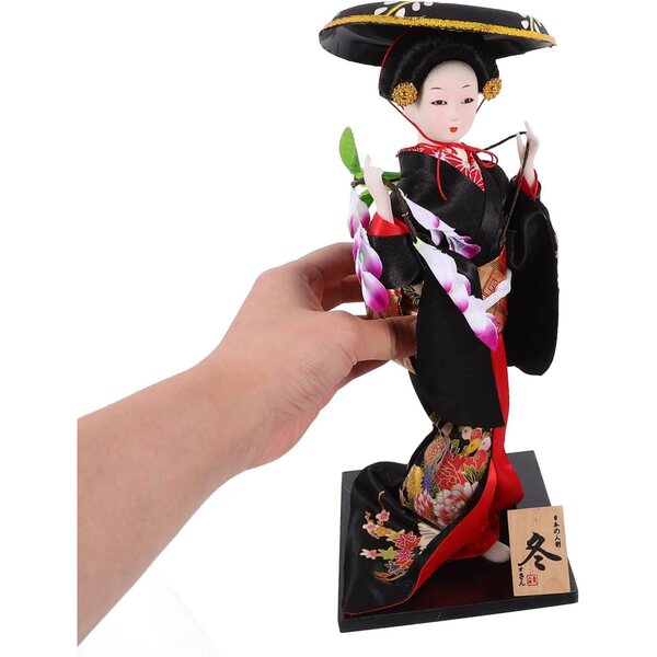 Bambola Kimono Giapponese Decorativa in Materiale Sicuro per Casa e Ristorante