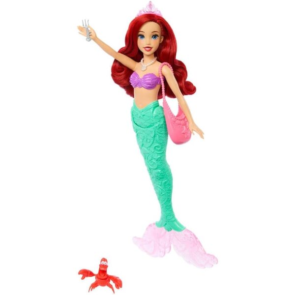 Disney Prinzessin Ariel mit Tieren und Zubehör – Kreativspiel für Kinder ab 3 Jahren