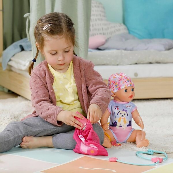 Baby Born Lena 36 cm bambola con 7 funzioni reali senza batterie per bambini 1+