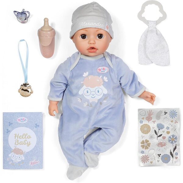 Baby Born Alexander 43 cm mit 7 elektronischen Funktionen und Geräuschen, sanft und interaktiv