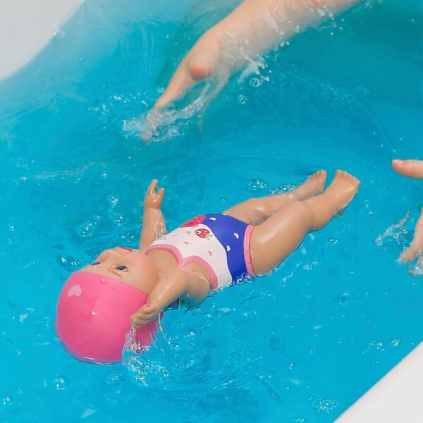 BABY born Lizzie Schwimmerin 30 cm, Badepuppe ohne Batterien, ideal ab einem Jahr