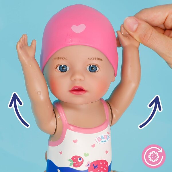 BABY born Lizzie Schwimmerin 30 cm, Badepuppe ohne Batterien, ideal ab einem Jahr
