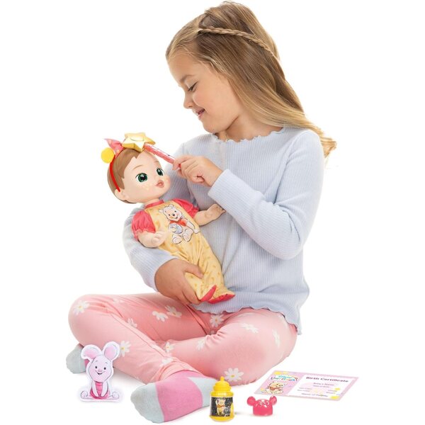 Deluxe Disney Pooh-Puppe mit braunen Haaren und grünen Augen, exklusive Edition