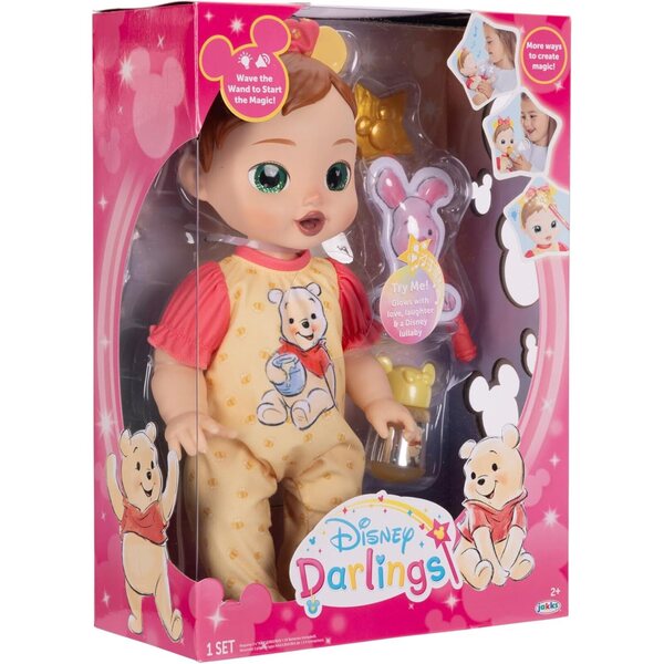 Deluxe Disney Pooh-Puppe mit braunen Haaren und grünen Augen, exklusive Edition