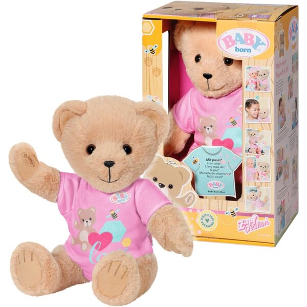 BABY born Orso di Peluche 36cm con Strampler, Giocattolo Morbido e Articolato